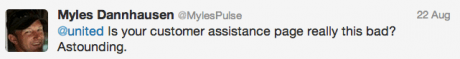 United Customer Assistance Page