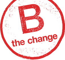 B the change