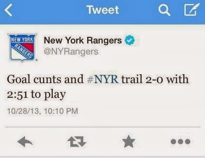 Rangers twitter spelling mistake