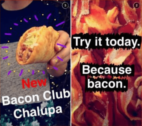 bacon-club-chalupa-on-snapchat