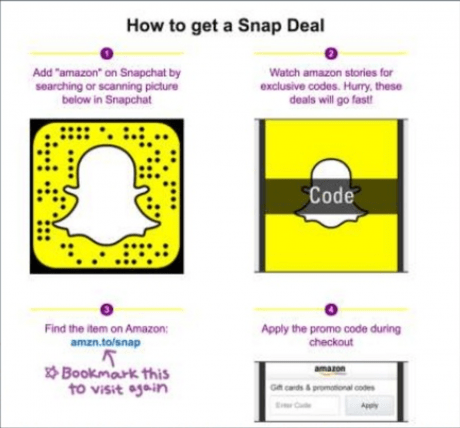 amazon deal to get snapchat followers