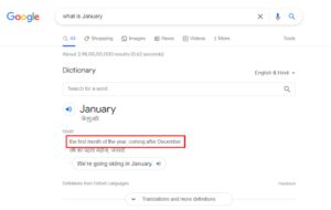 Voice search returns on line answers